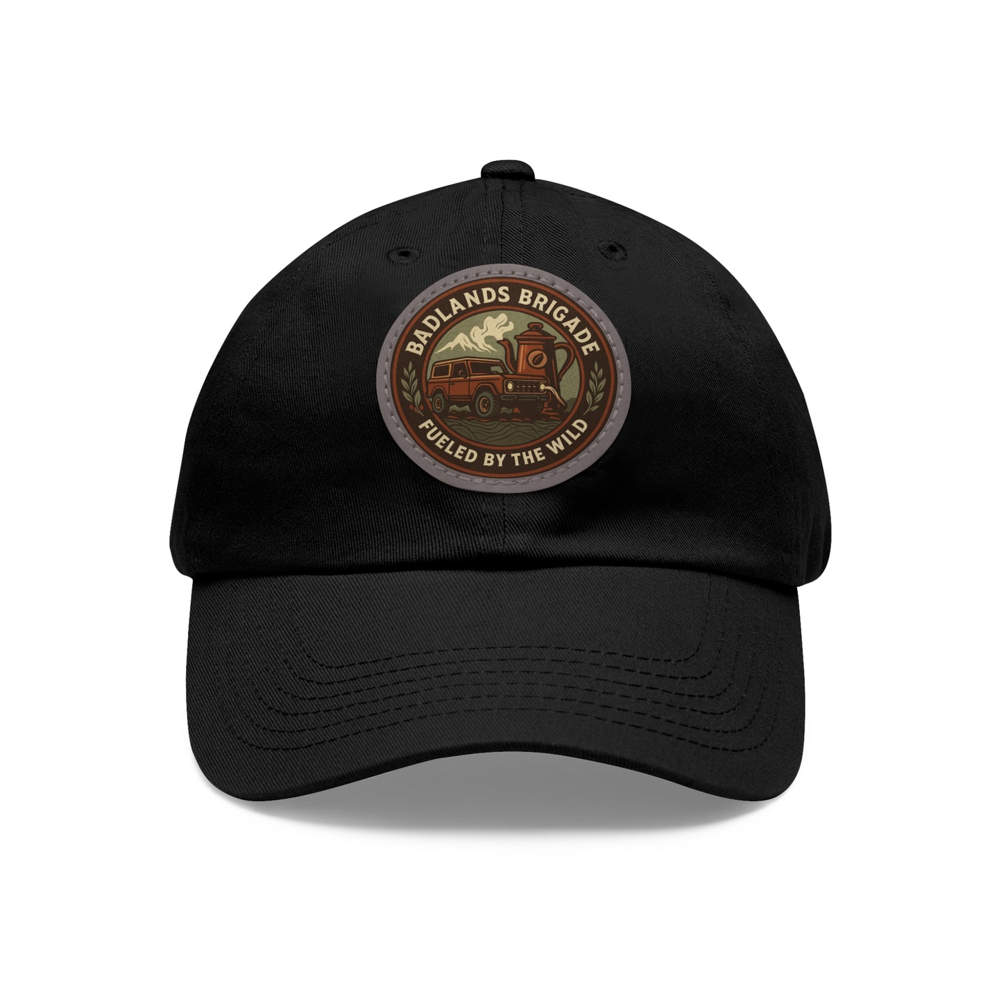 Fueled by the Wild - Badlands Brigade, Dad Hat with Leather Patch