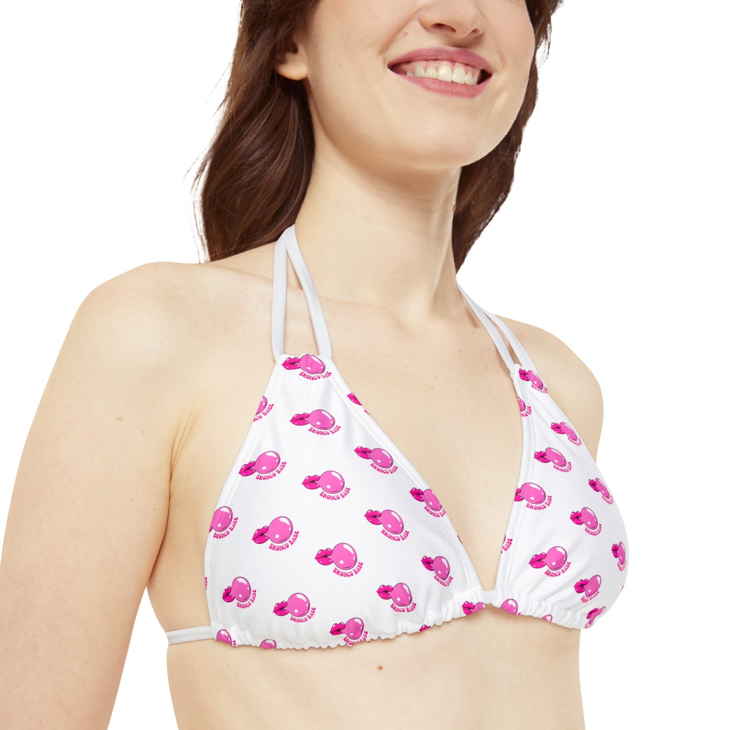 Bronco Babe - Bubblegum - Strappy Bikini Set