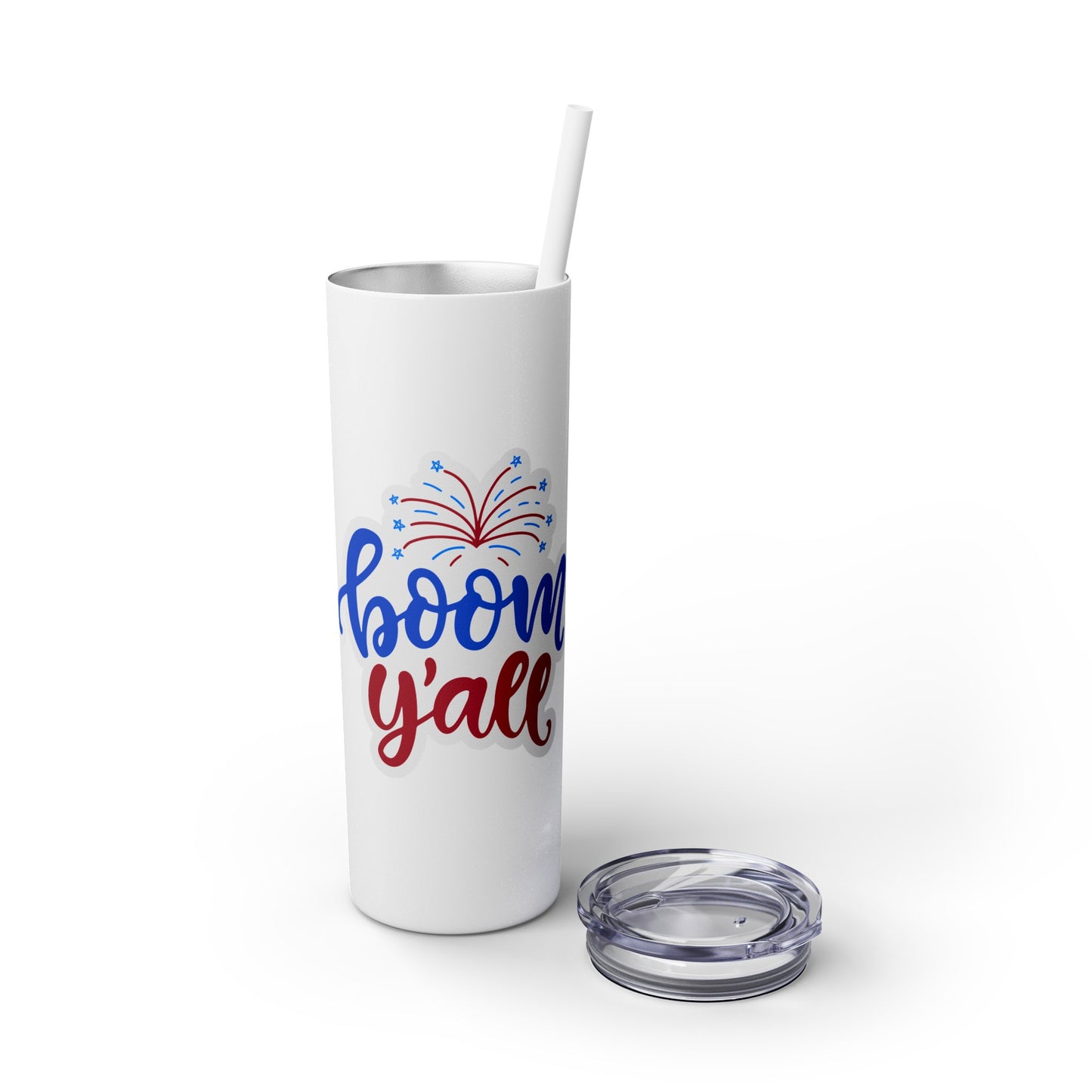 Patriot Skinny Tumbler with Straw, 20oz