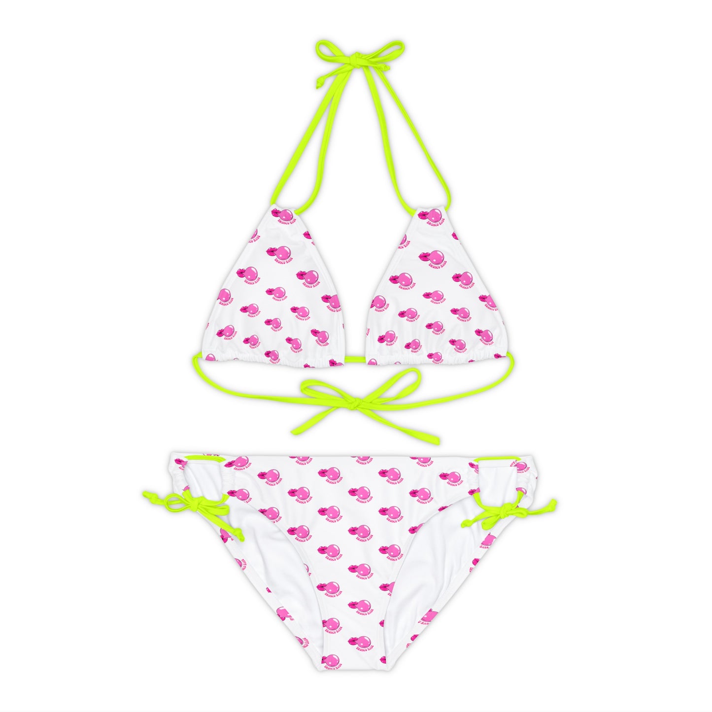 Bronco Babe - Bubblegum - Strappy Bikini Set