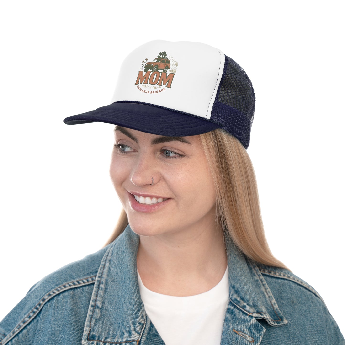 MOM's Adventure Stylish Trucker Cap – Adventure Ready with 'MOM' Design