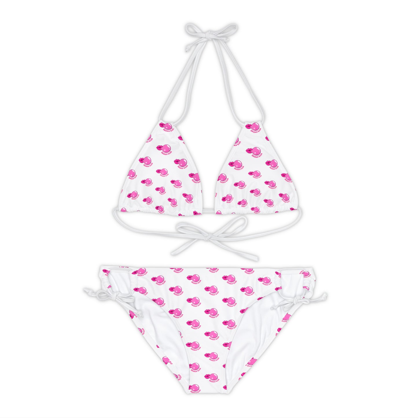 Bronco Babe - Bubblegum - Strappy Bikini Set