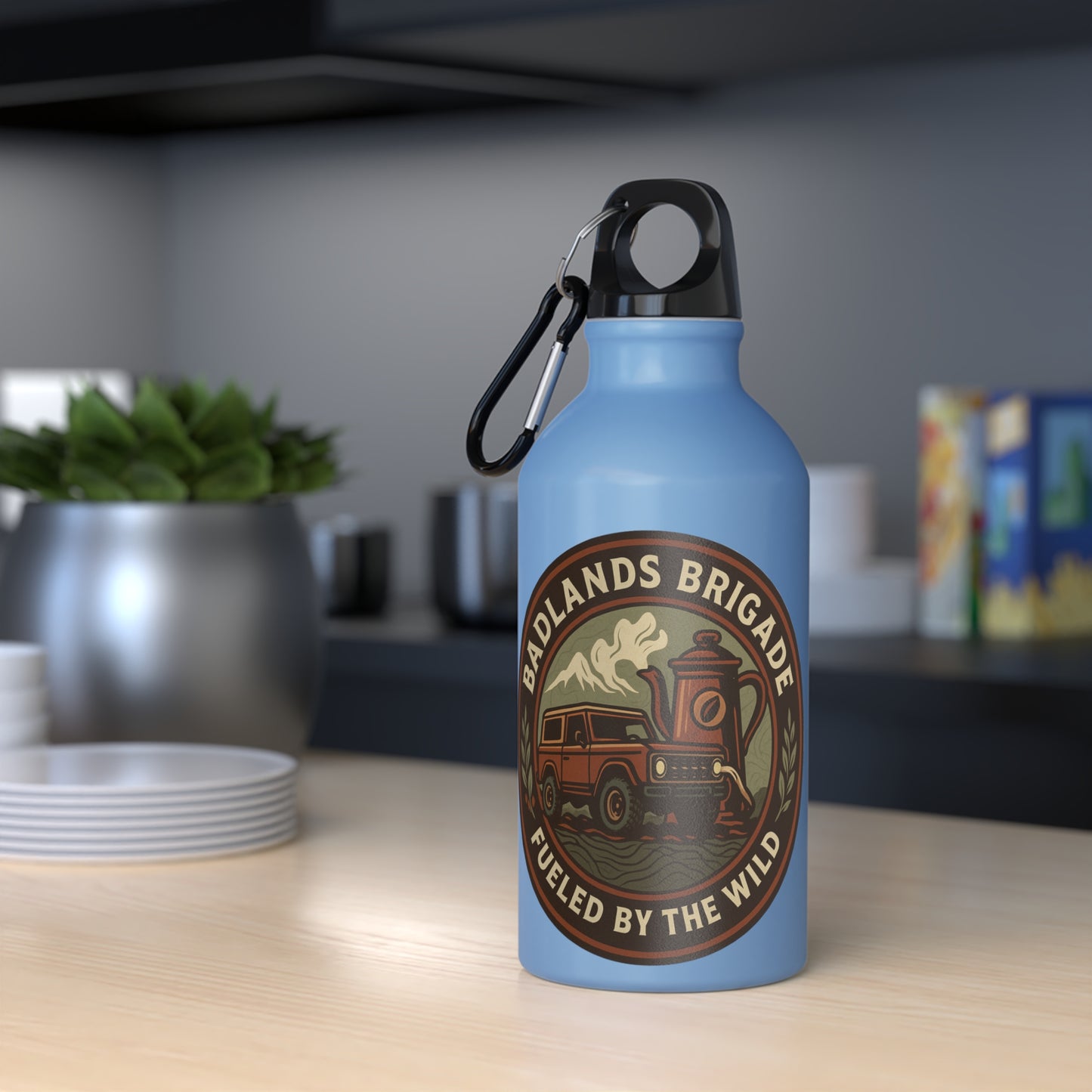Fueled by the Wild - Badlands Brigade, Oregon Adventure Sport Bottle