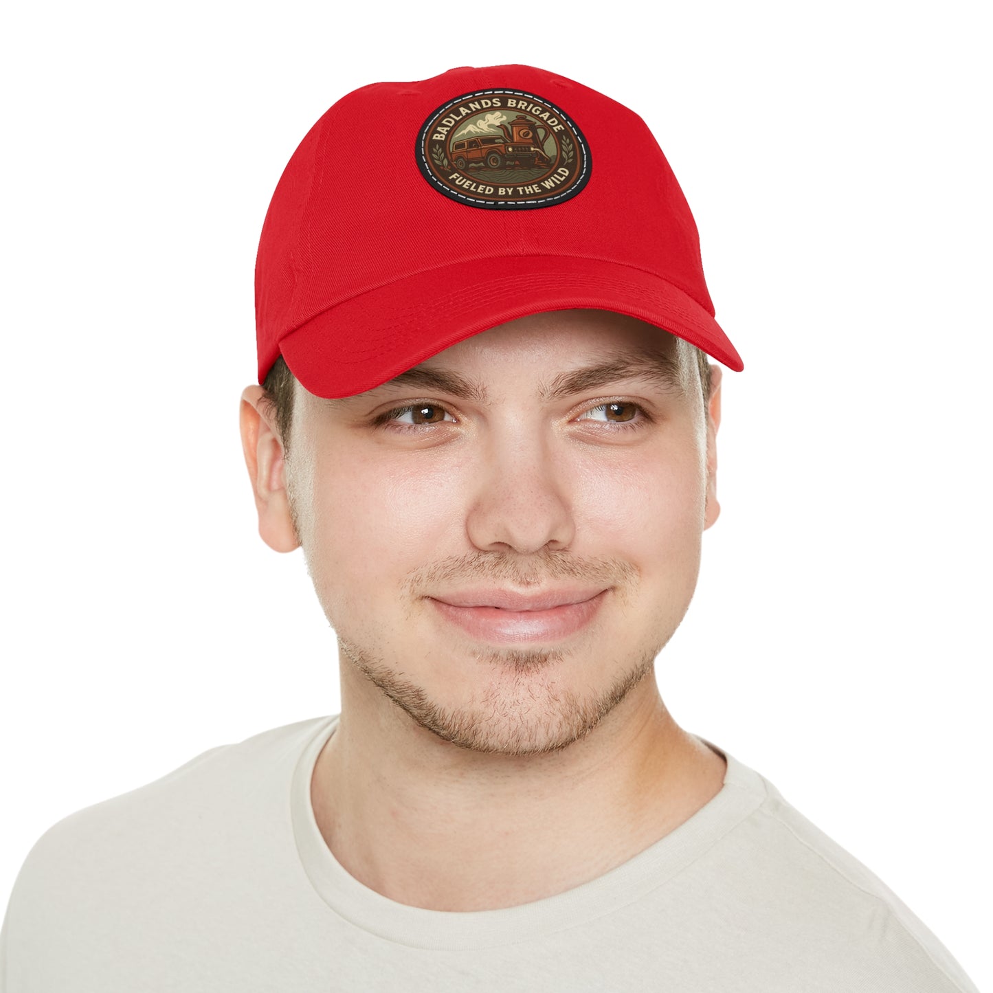 Fueled by the Wild - Badlands Brigade, Dad Hat with Leather Patch