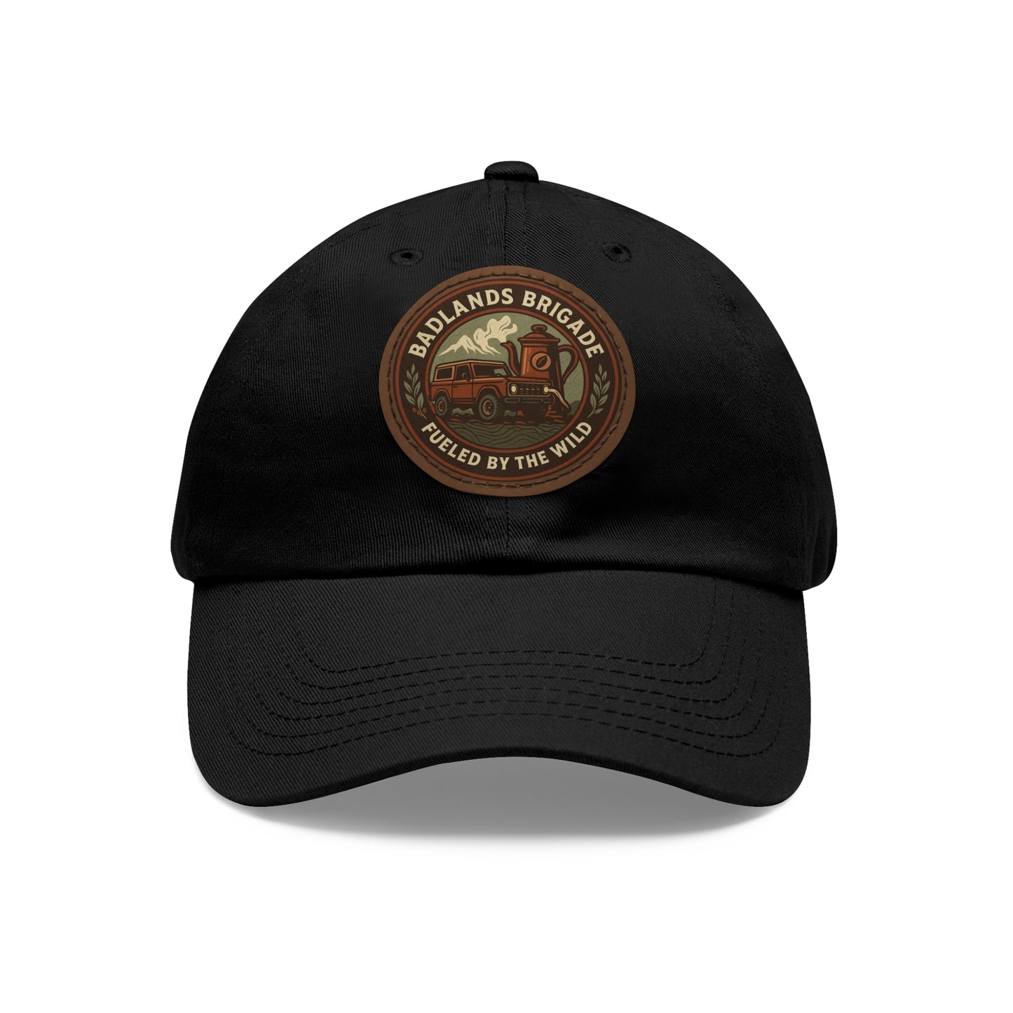 Fueled by the Wild - Badlands Brigade, Dad Hat with Leather Patch