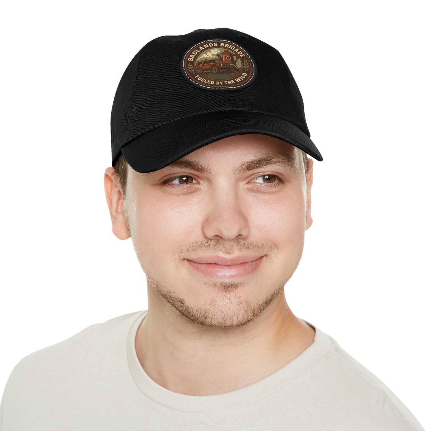 Fueled by the Wild - Badlands Brigade, Dad Hat with Leather Patch