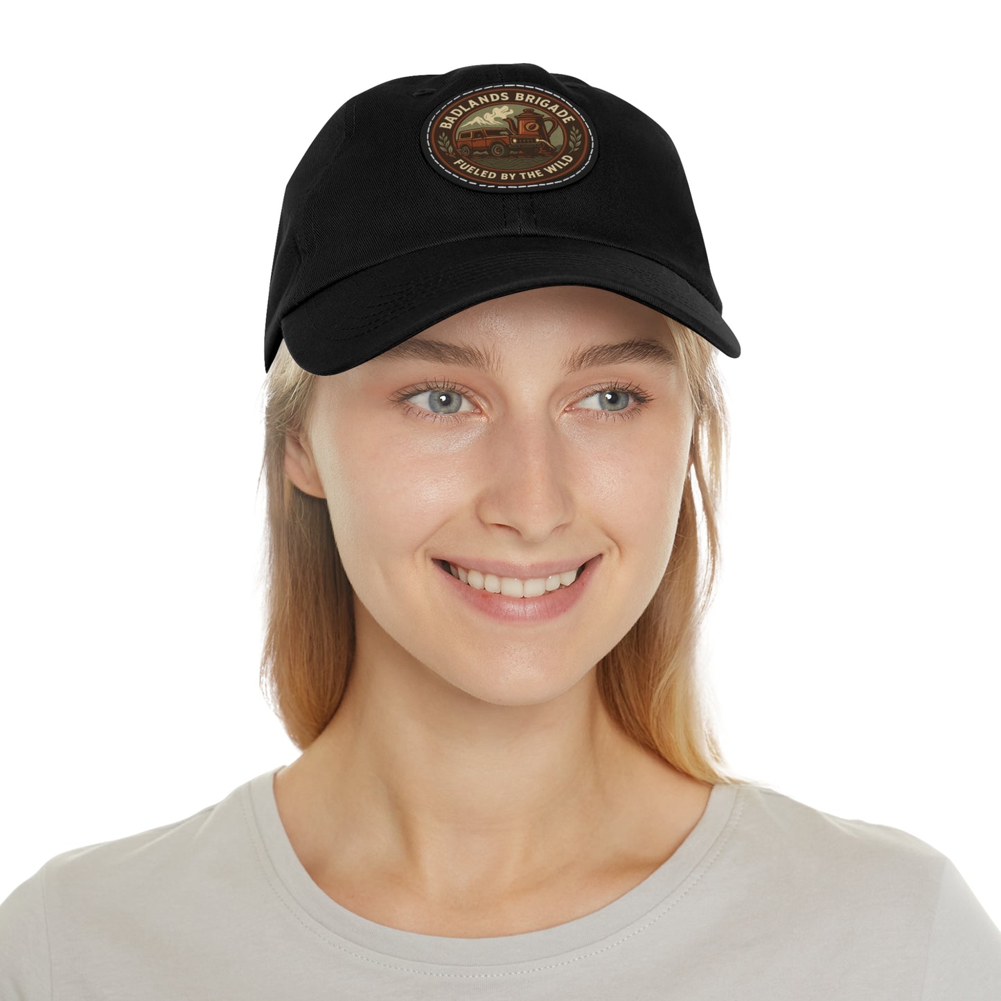 Fueled by the Wild - Badlands Brigade, Dad Hat with Leather Patch
