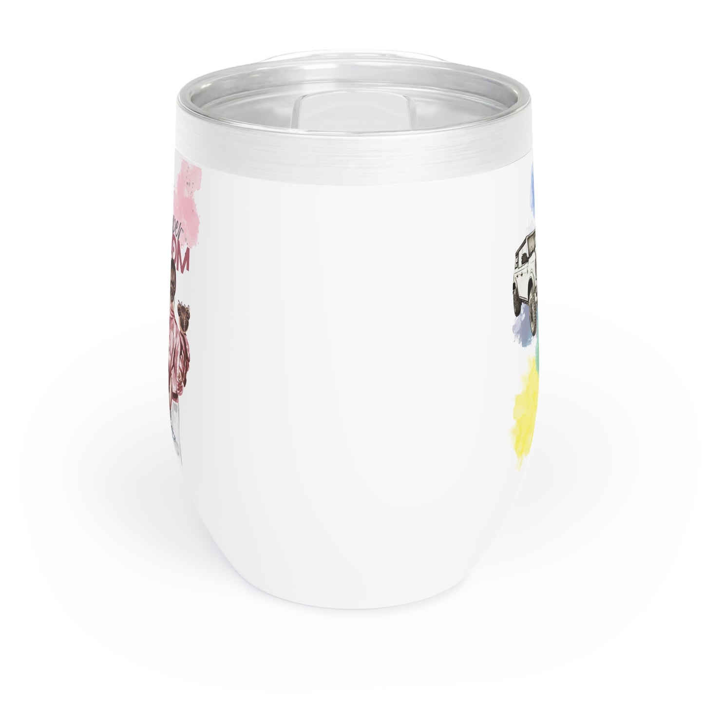 Bronco / Super MOM / Mom of Girls - Chill Wine Tumbler