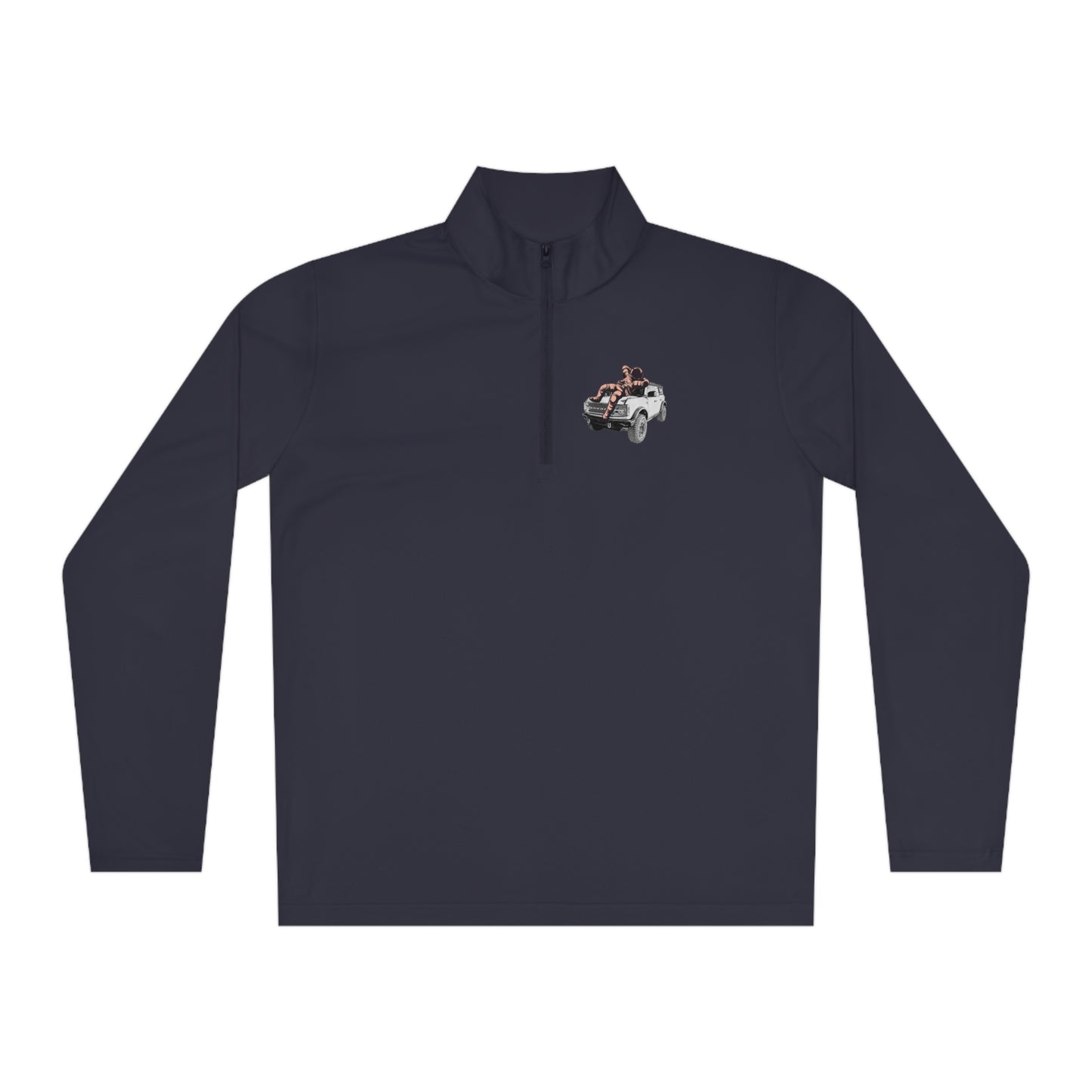 Space Bronco - Unisex Quarter-Zip Pullover