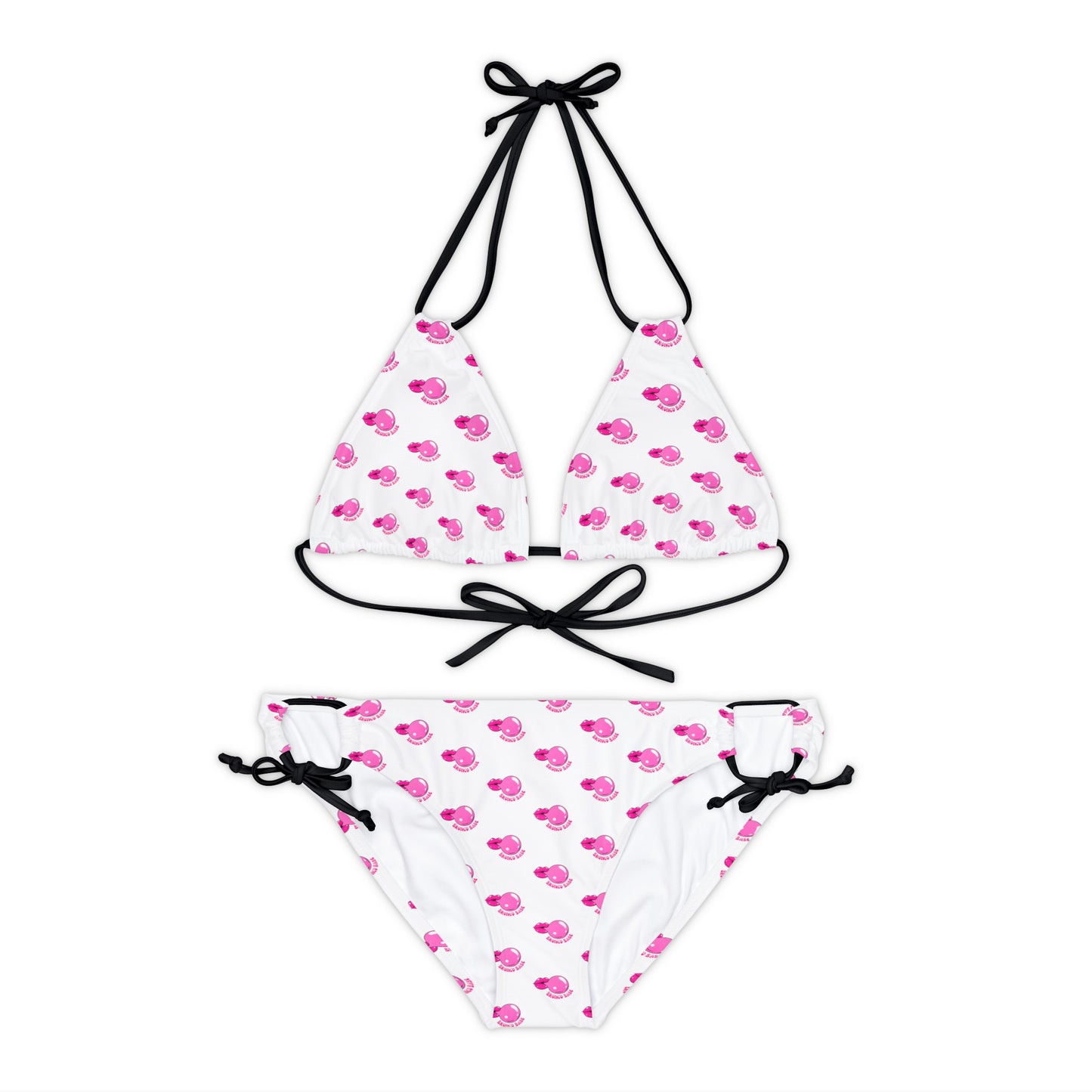 Bronco Babe - Bubblegum - Strappy Bikini Set