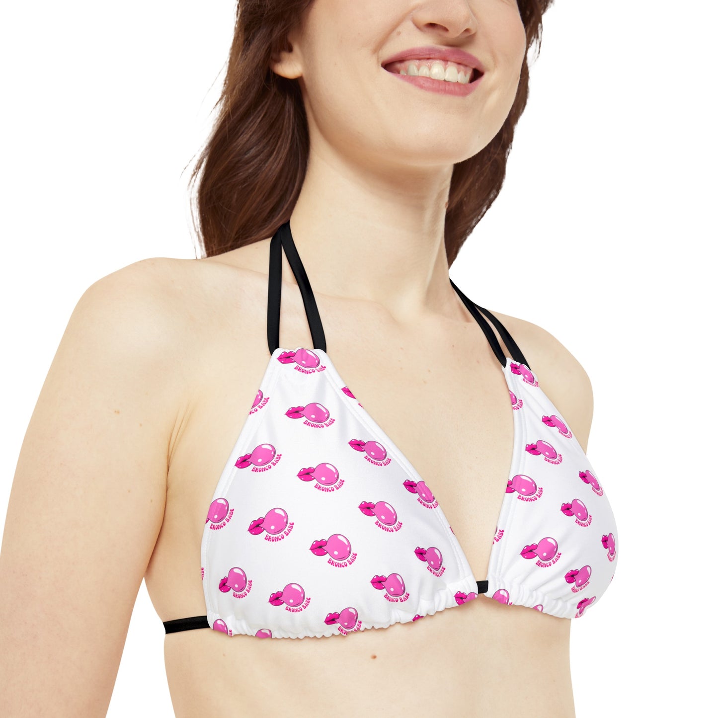 Bronco Babe - Bubblegum - Strappy Bikini Set