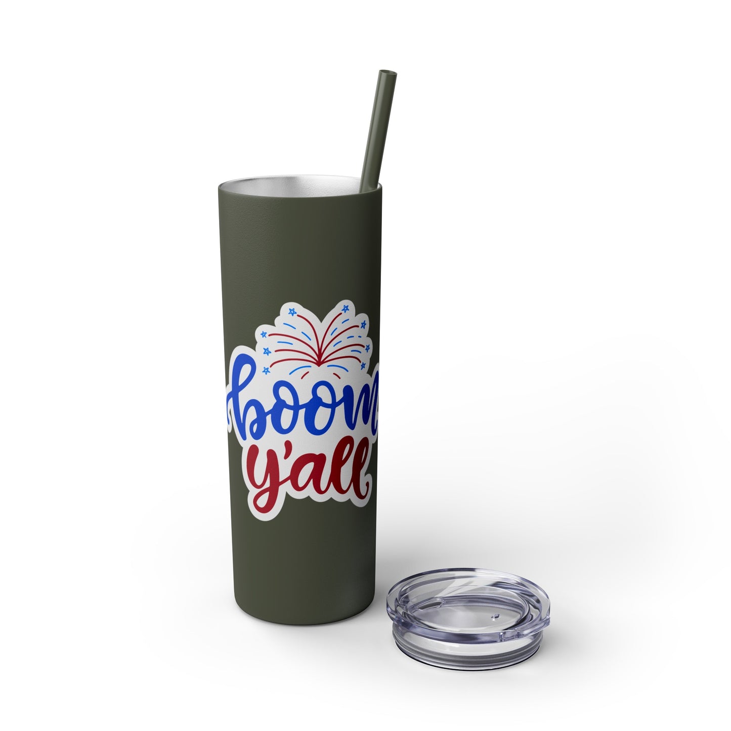 Patriot Skinny Tumbler with Straw, 20oz