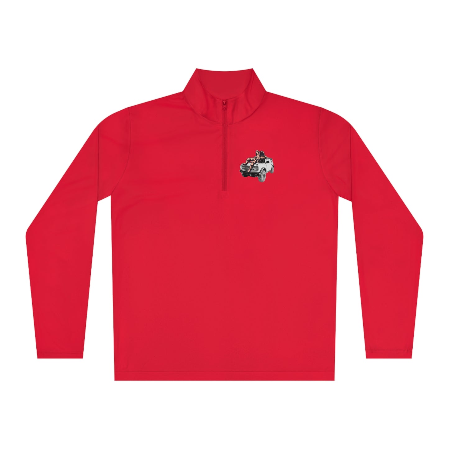 Space Bronco - Unisex Quarter-Zip Pullover