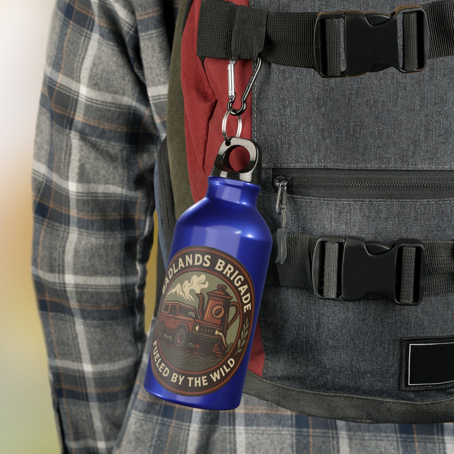 Fueled by the Wild - Badlands Brigade, Oregon Adventure Sport Bottle