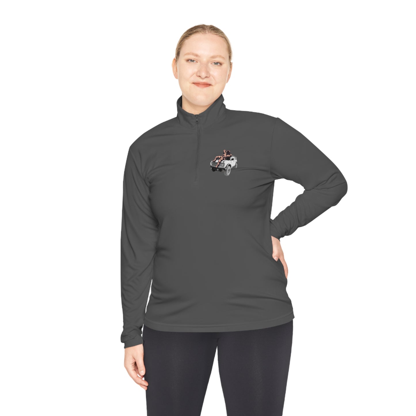 Space Bronco - Unisex Quarter-Zip Pullover