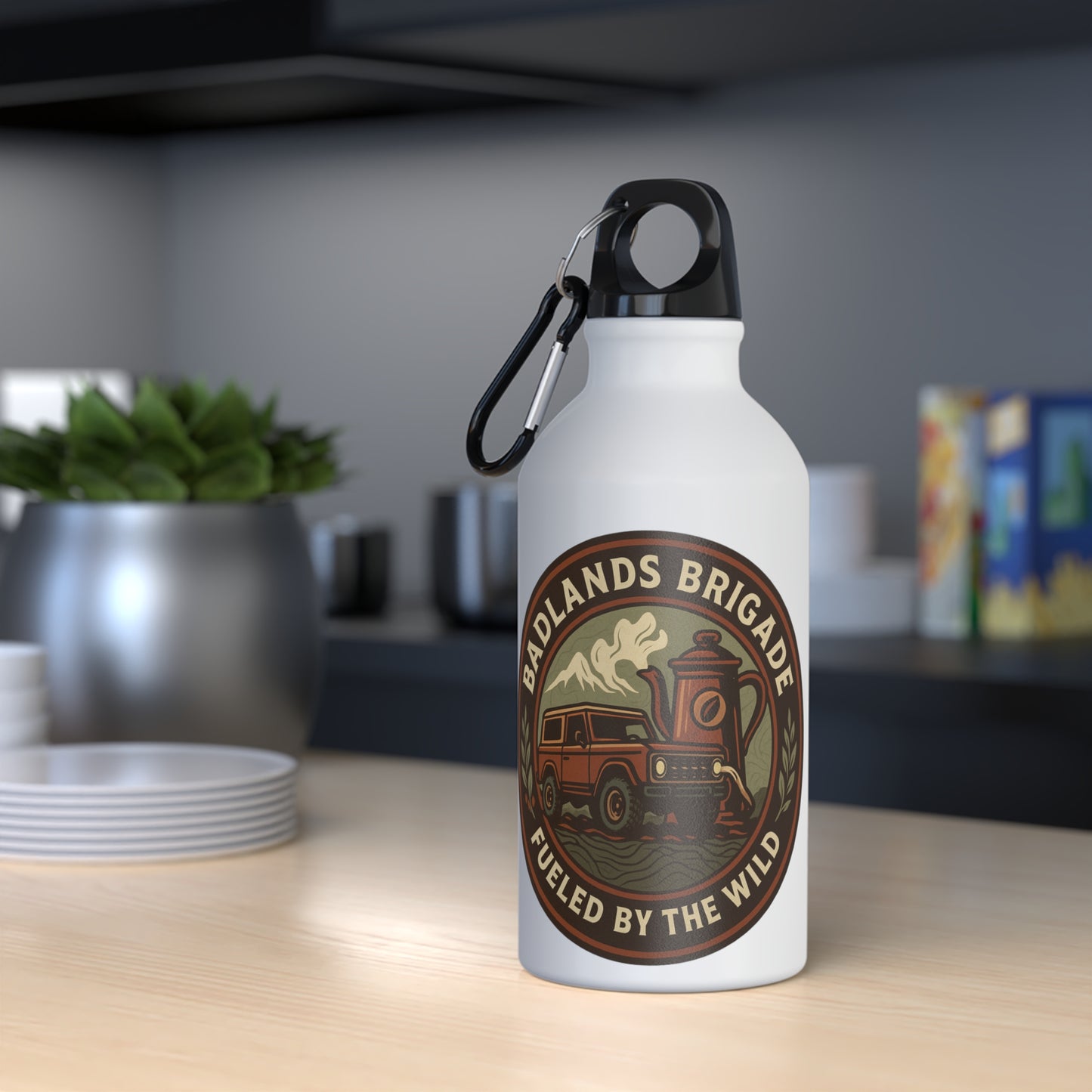 Fueled by the Wild - Badlands Brigade, Oregon Adventure Sport Bottle