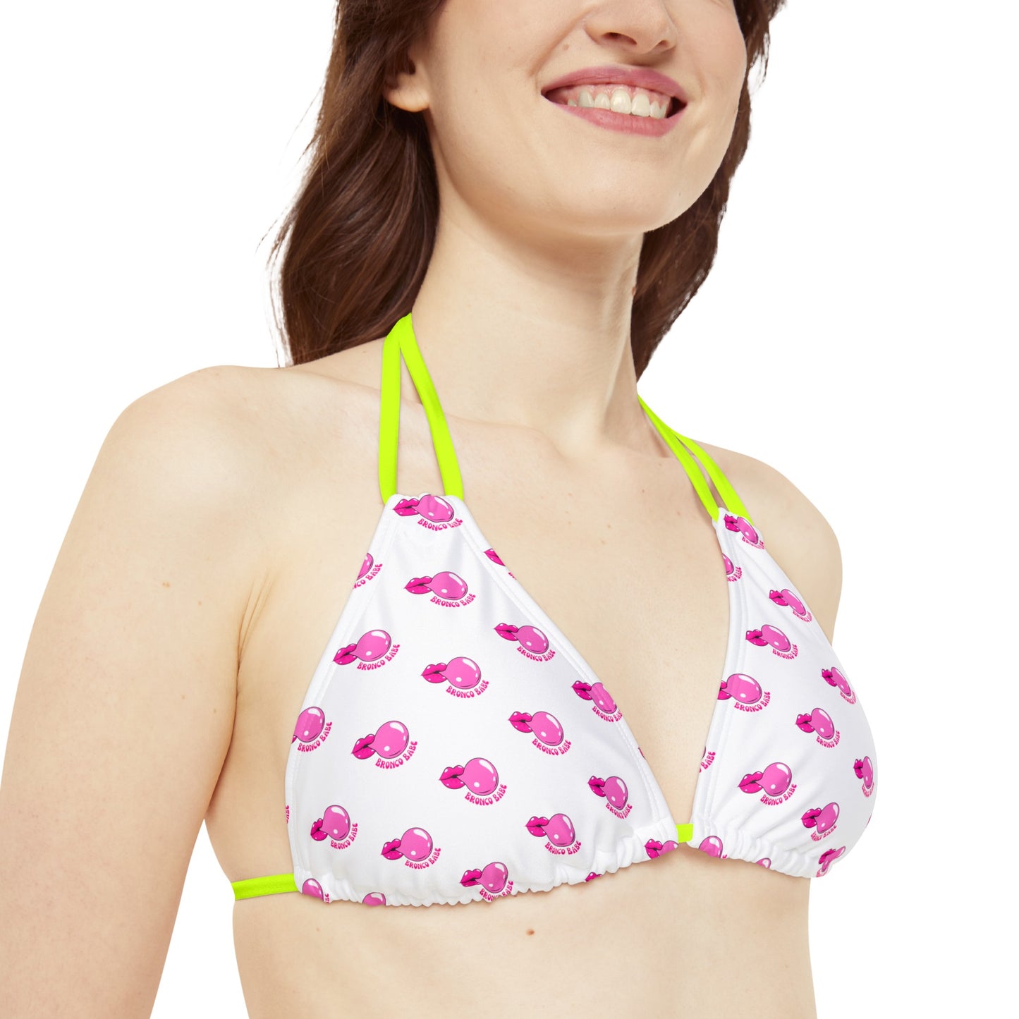 Bronco Babe - Bubblegum - Strappy Bikini Set