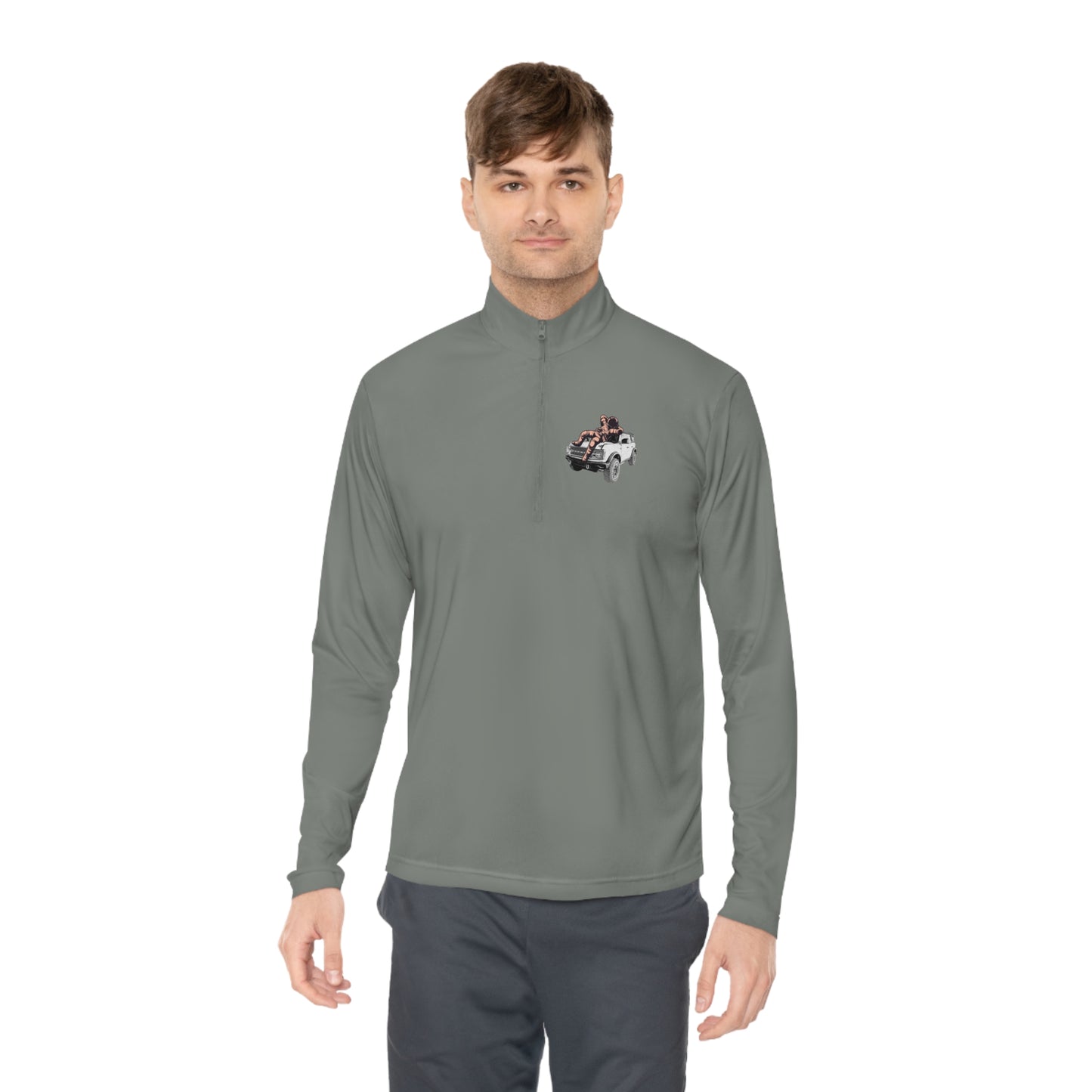 Space Bronco - Unisex Quarter-Zip Pullover