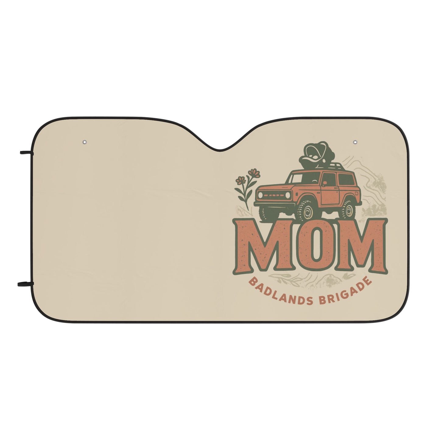 MOM's Adventure Badlands Brigade Car Sun Shades - Stylish UV Protection for Moms