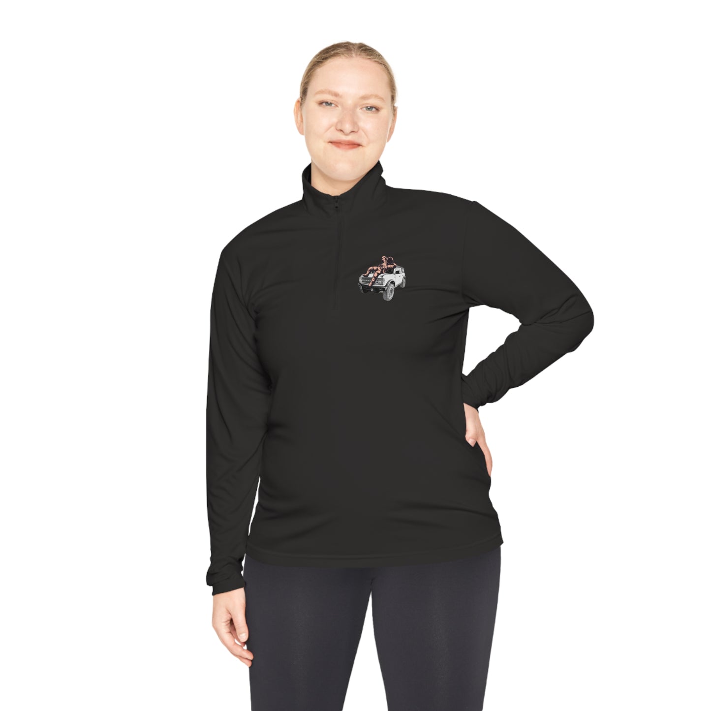 Space Bronco - Unisex Quarter-Zip Pullover