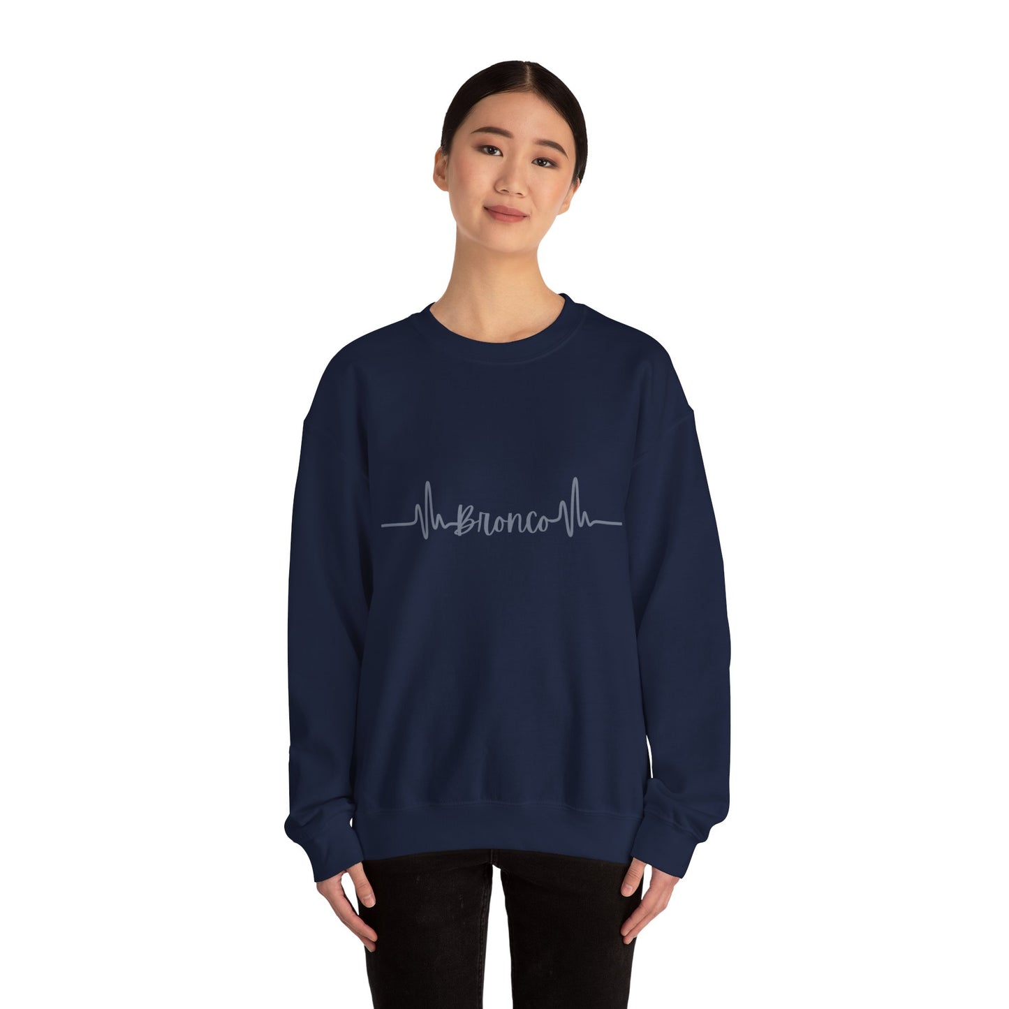 Bronco Heartrate - Unisex Heavy Blend Crewneck Sweatshirt