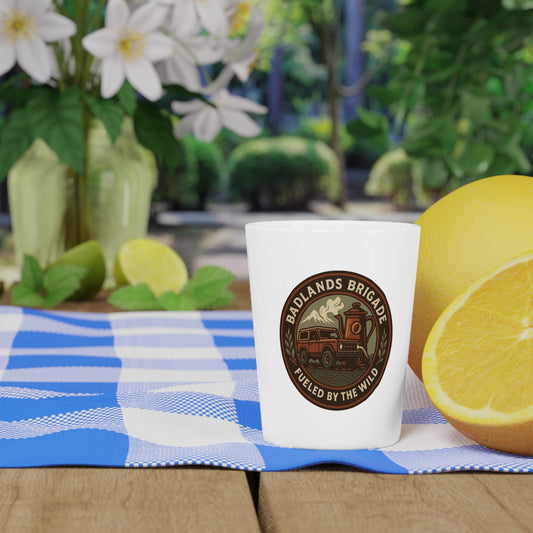 Badlands Brigade Shot Glass - Fueled by the Wild