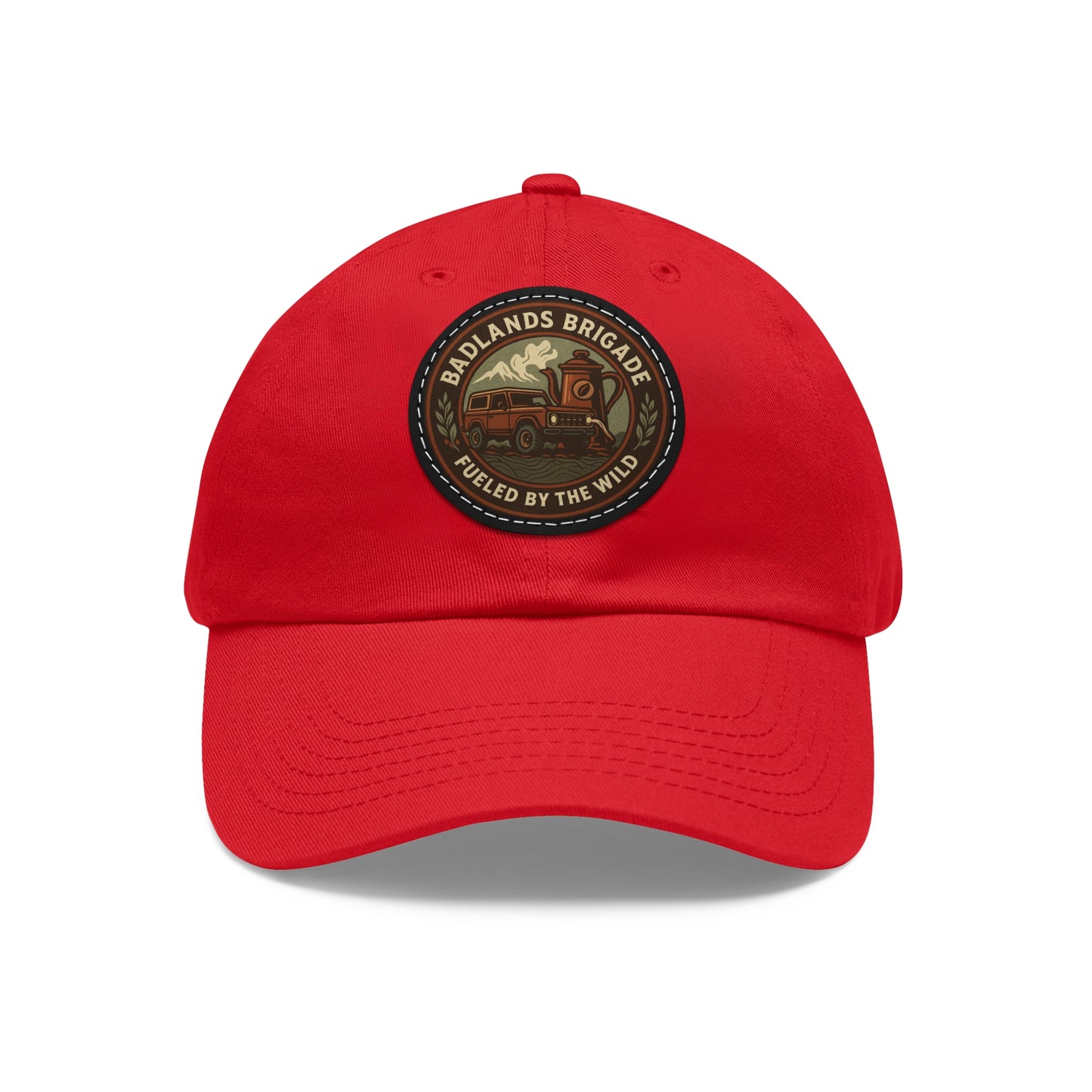 Fueled by the Wild - Badlands Brigade, Dad Hat with Leather Patch