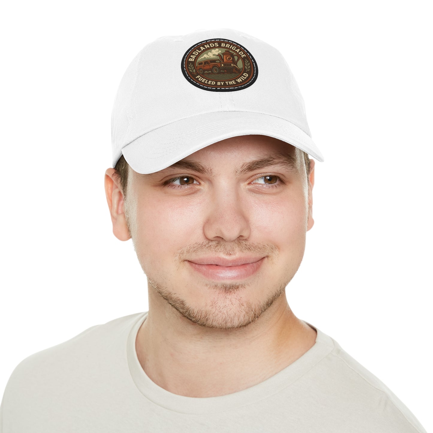 Fueled by the Wild - Badlands Brigade, Dad Hat with Leather Patch