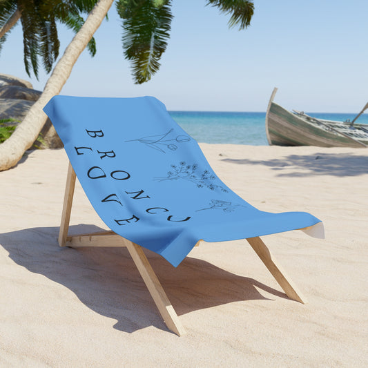 Bronco Love - Flowers / Floral - Beach Towel