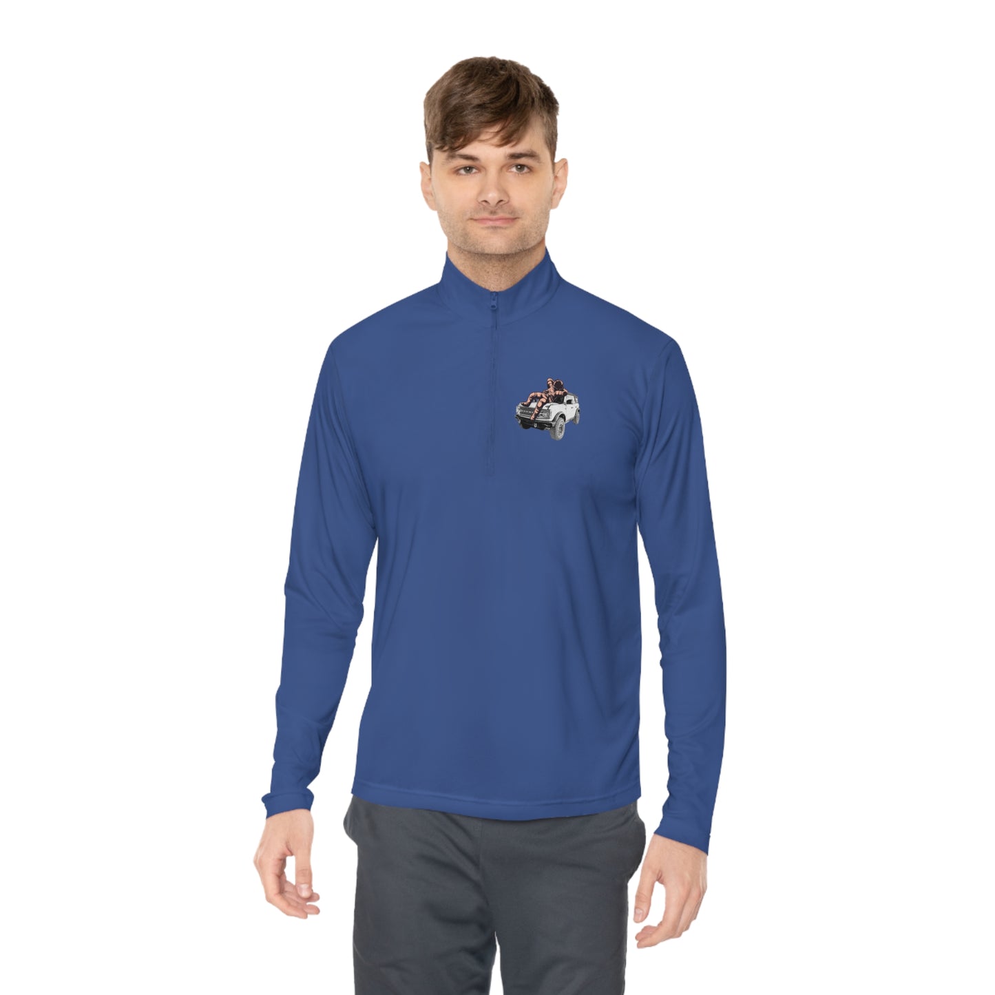 Space Bronco - Unisex Quarter-Zip Pullover