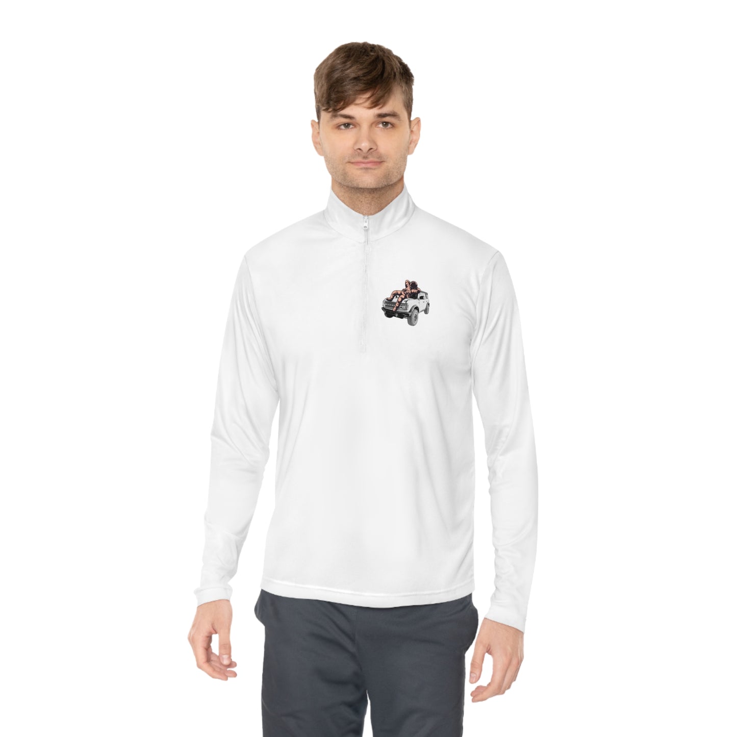 Space Bronco - Unisex Quarter-Zip Pullover