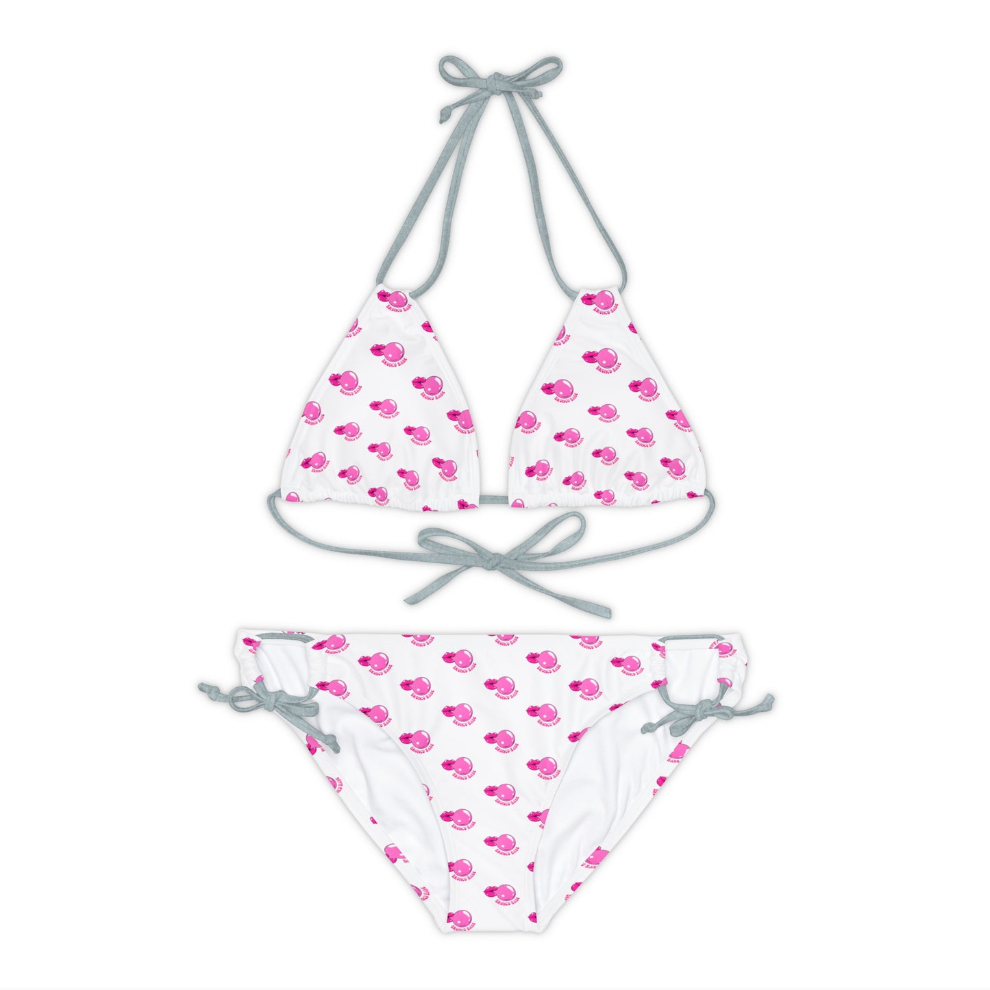 Bronco Babe - Bubblegum - Strappy Bikini Set