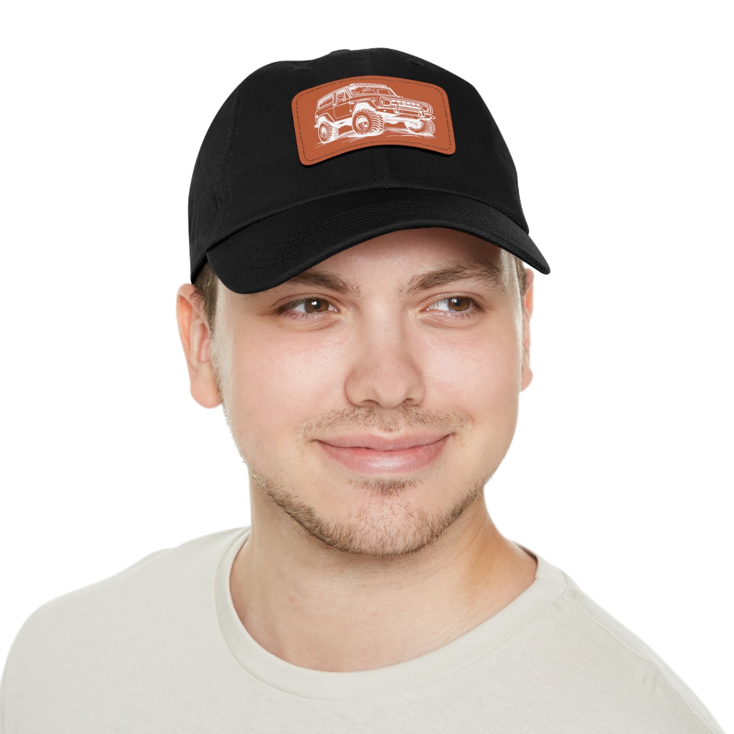 Off-Road Dad Hat with Leather Patch
