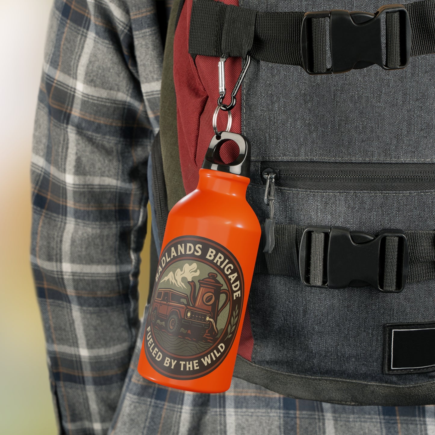 Fueled by the Wild - Badlands Brigade, Oregon Adventure Sport Bottle