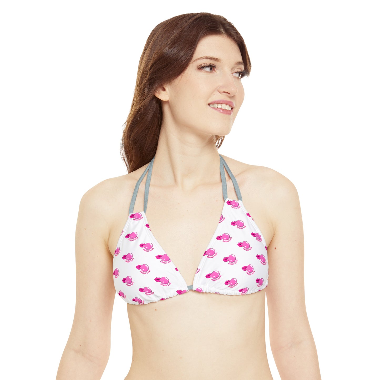 Bronco Babe - Bubblegum - Strappy Bikini Set