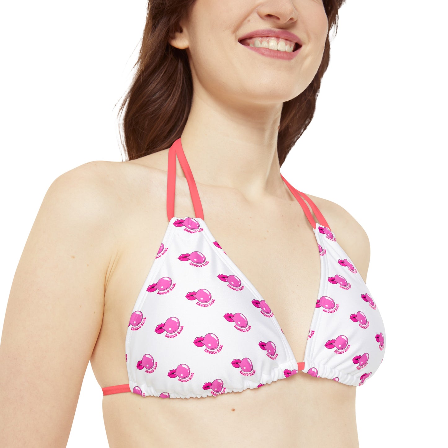 Bronco Babe - Bubblegum - Strappy Bikini Set
