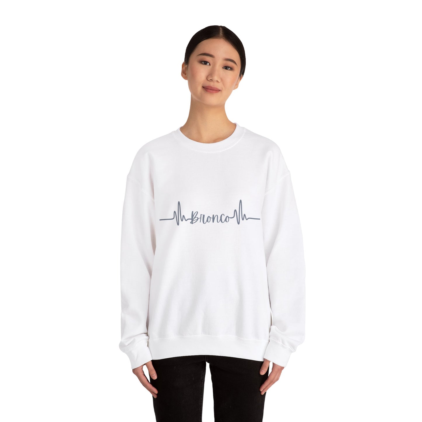 Bronco Heartrate - Unisex Heavy Blend Crewneck Sweatshirt