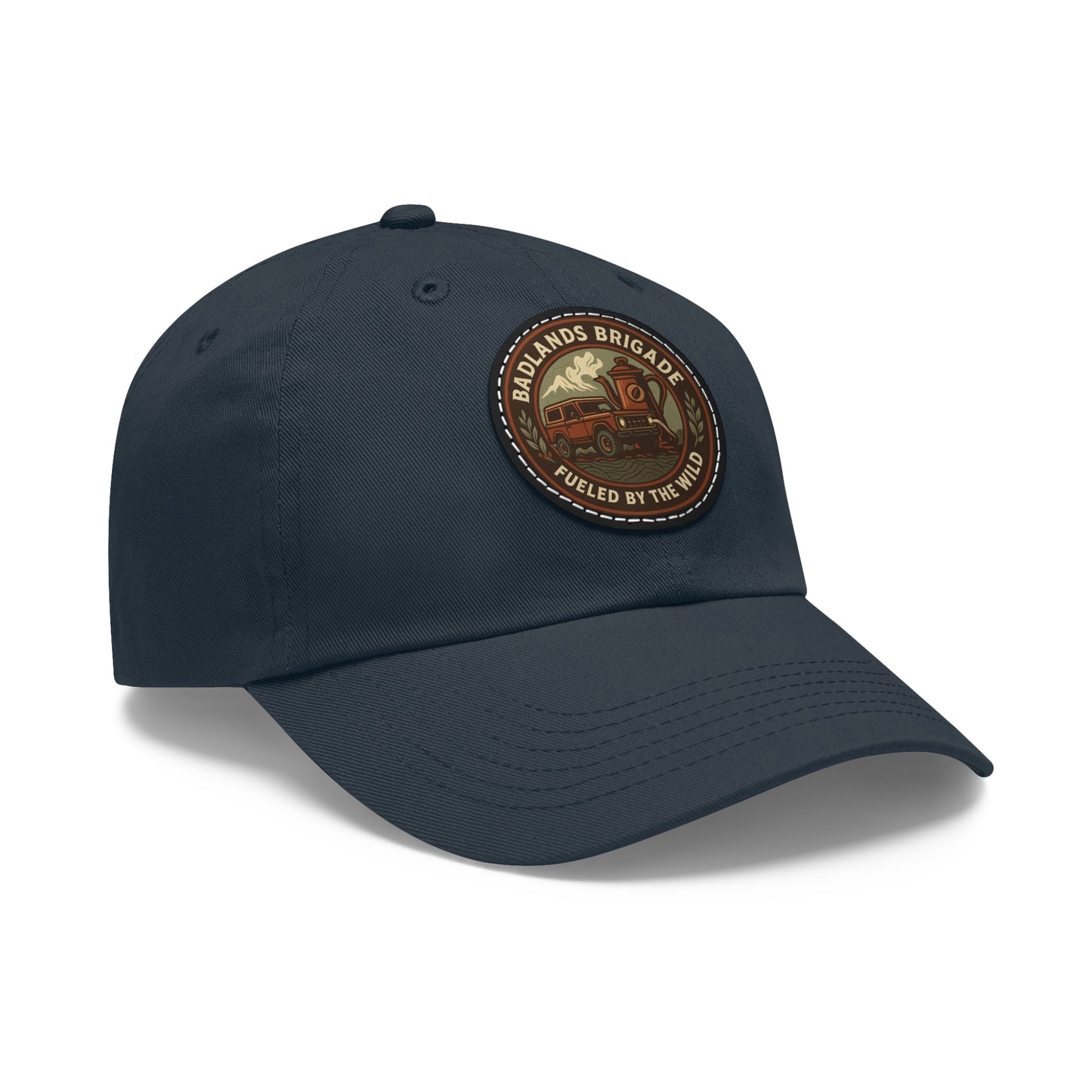 Fueled by the Wild - Badlands Brigade, Dad Hat with Leather Patch