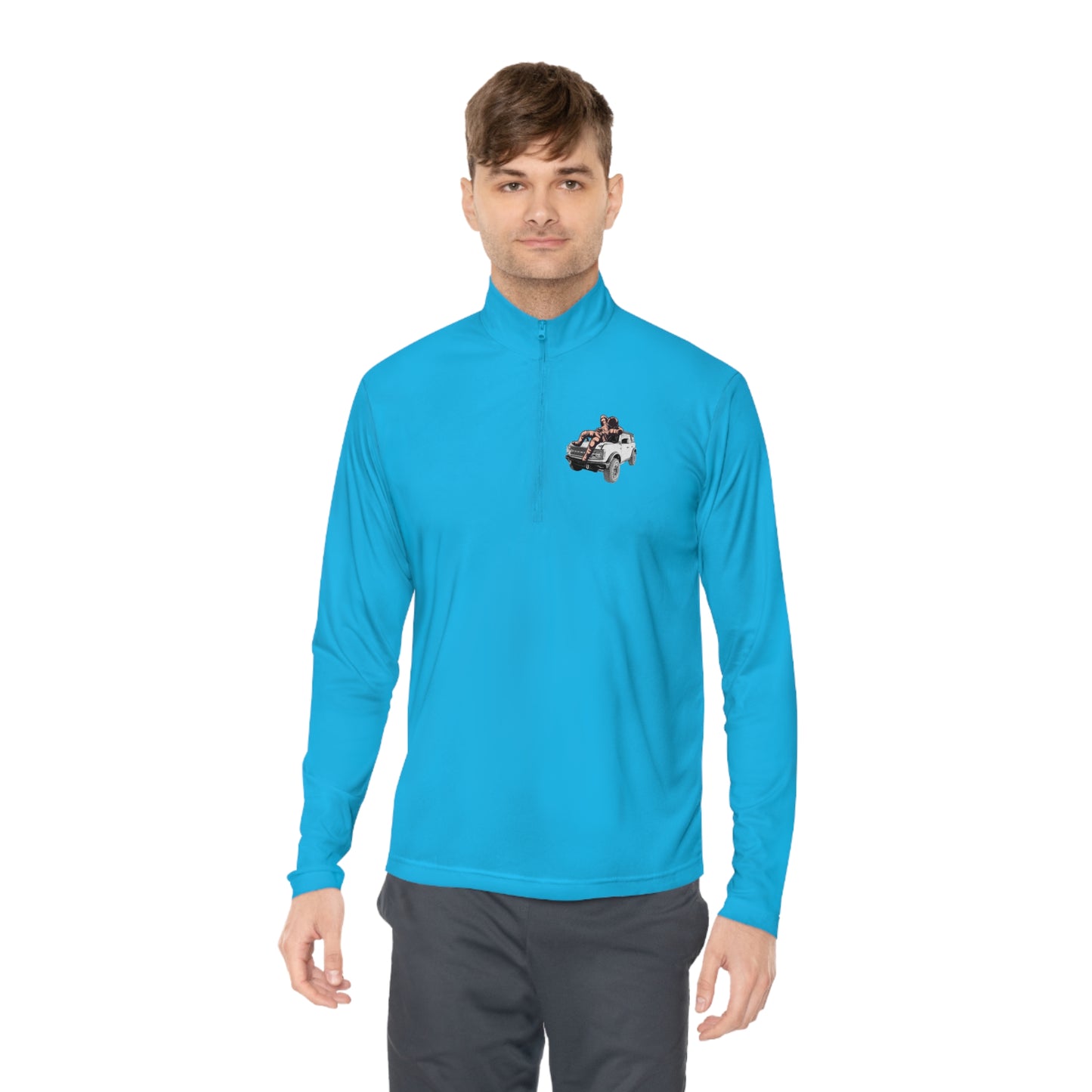 Space Bronco - Unisex Quarter-Zip Pullover