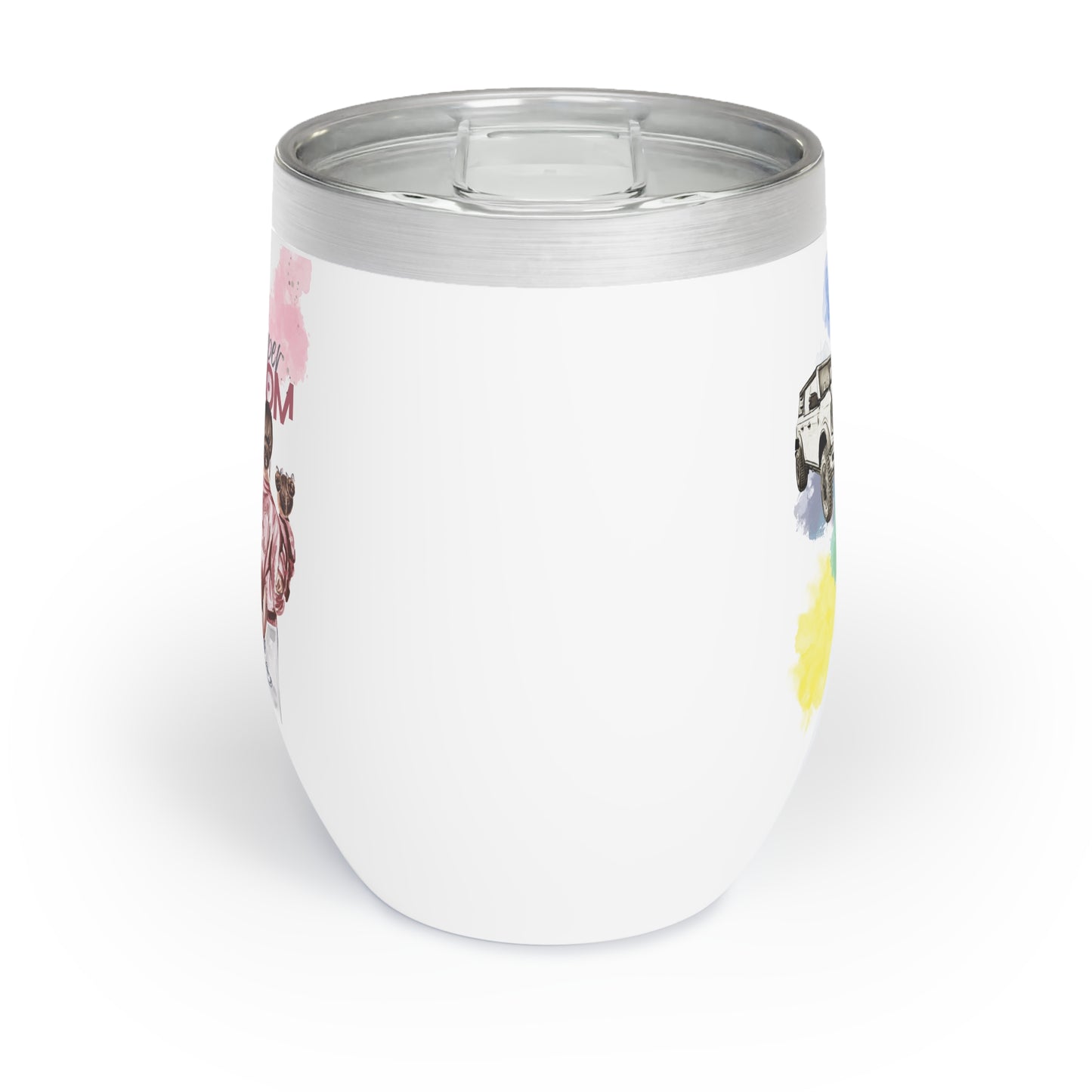 Bronco / Super MOM / Mom of Girls - Chill Wine Tumbler