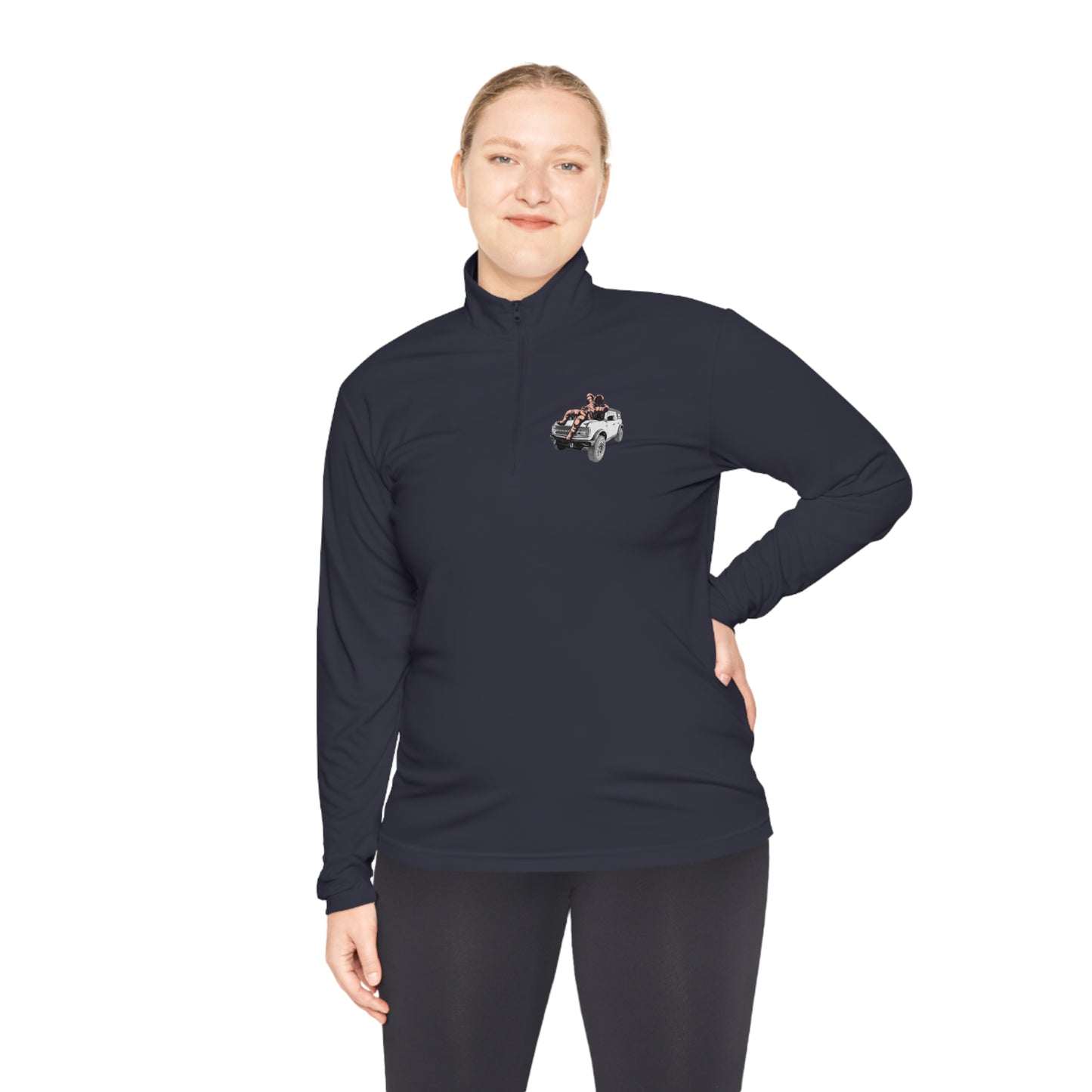 Space Bronco - Unisex Quarter-Zip Pullover