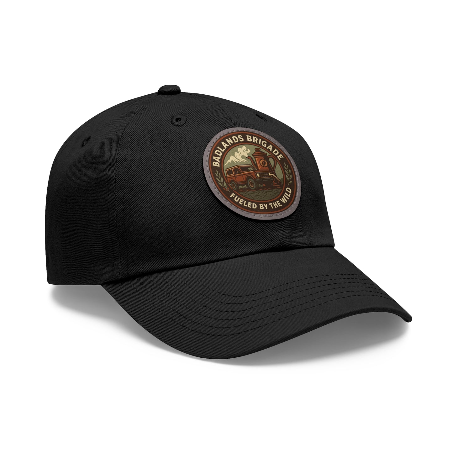 Fueled by the Wild - Badlands Brigade, Dad Hat with Leather Patch