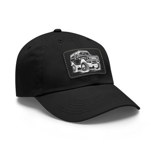 Off-Road Dad Hat with Leather Patch