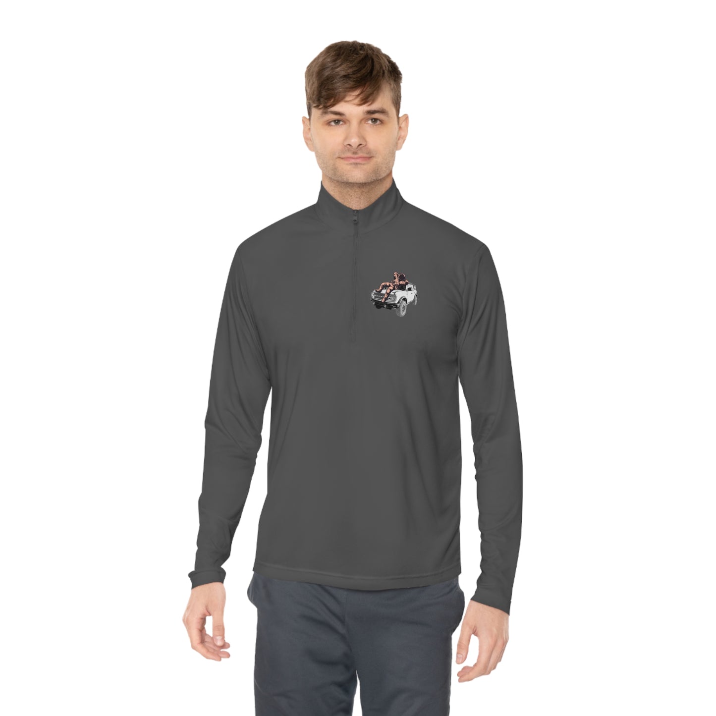 Space Bronco - Unisex Quarter-Zip Pullover