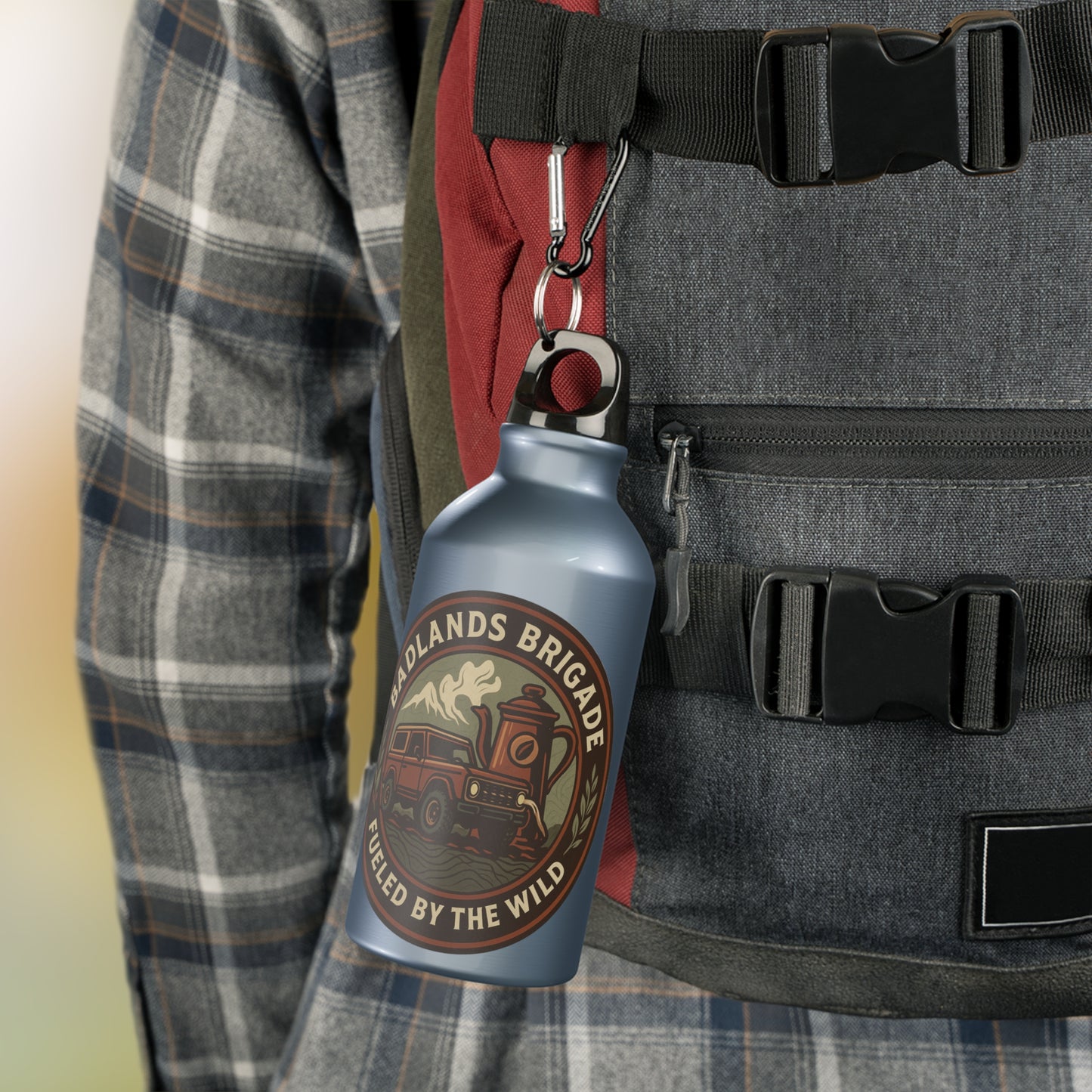 Fueled by the Wild - Badlands Brigade, Oregon Adventure Sport Bottle