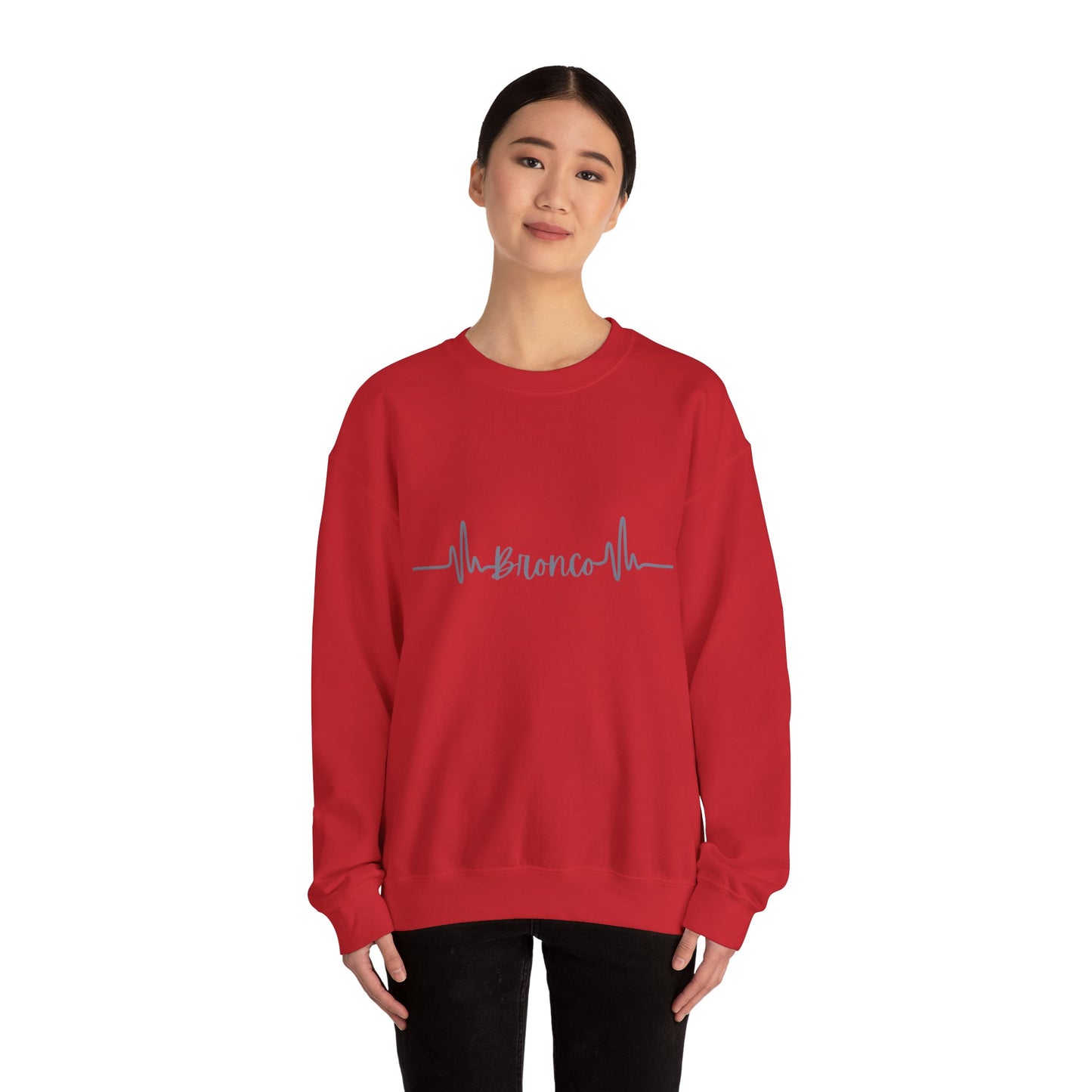 Bronco Heartrate - Unisex Heavy Blend Crewneck Sweatshirt