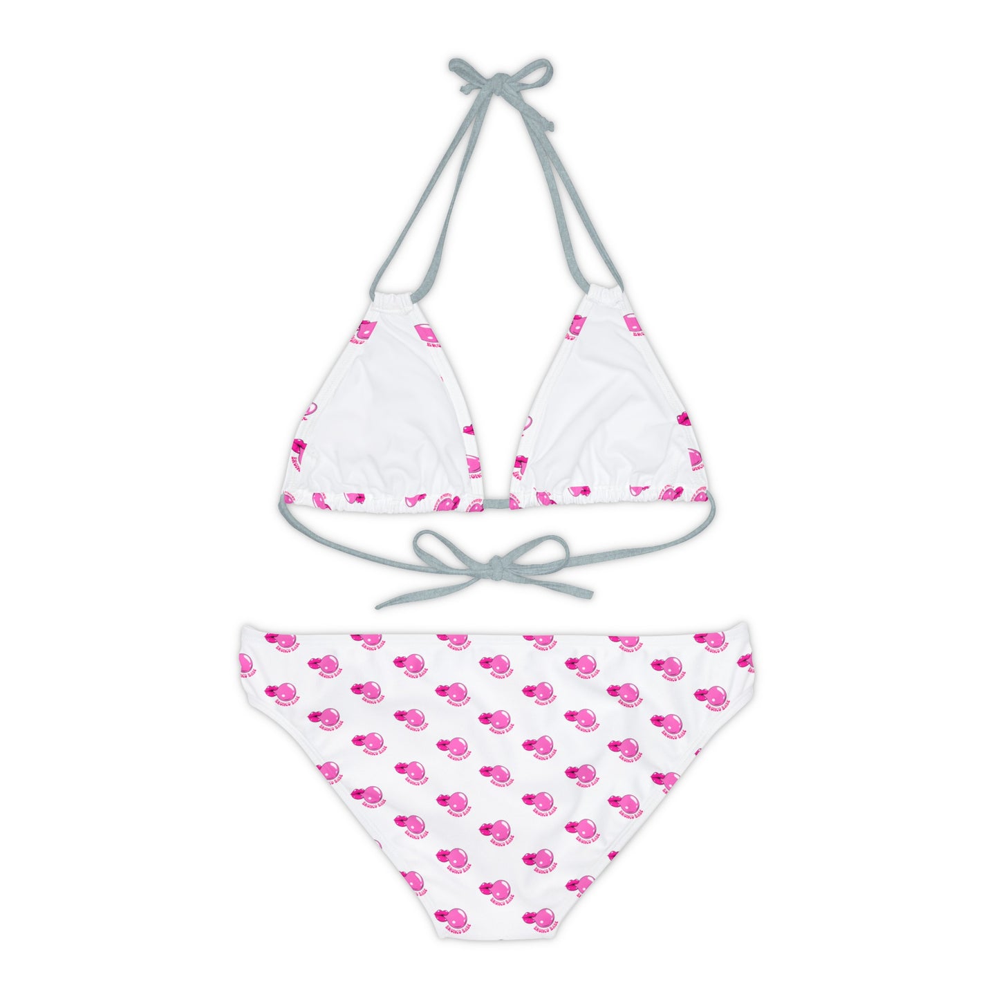 Bronco Babe - Bubblegum - Strappy Bikini Set