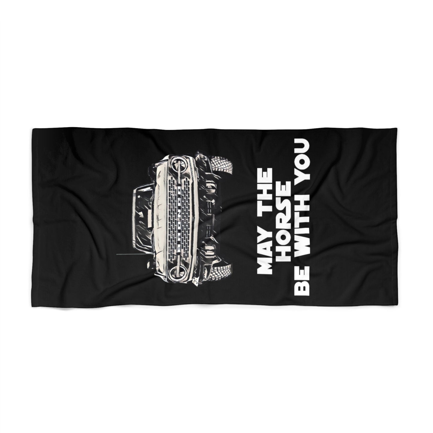 May The Horse Be With You - Bronco - Star Wars - Beach Towel