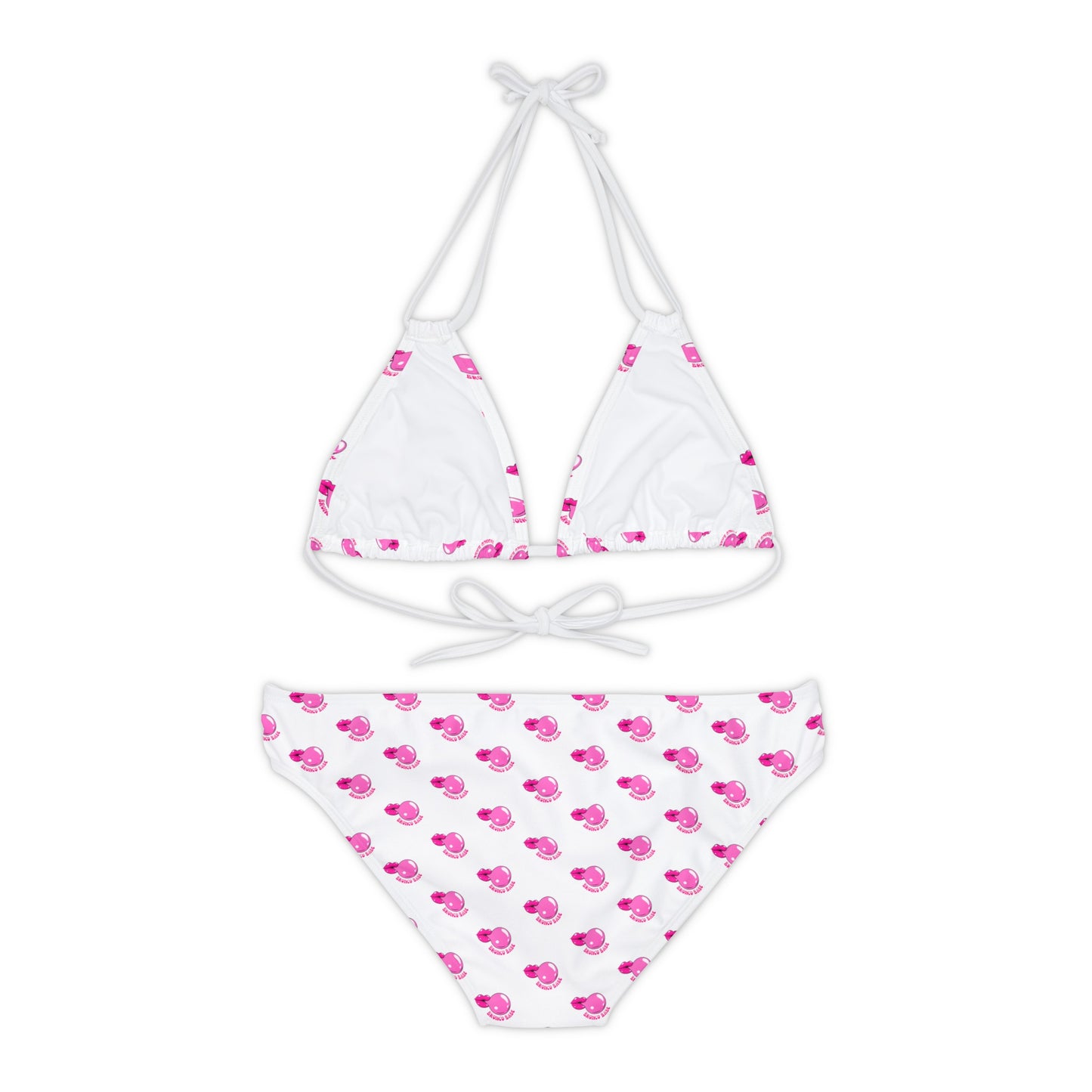 Bronco Babe - Bubblegum - Strappy Bikini Set
