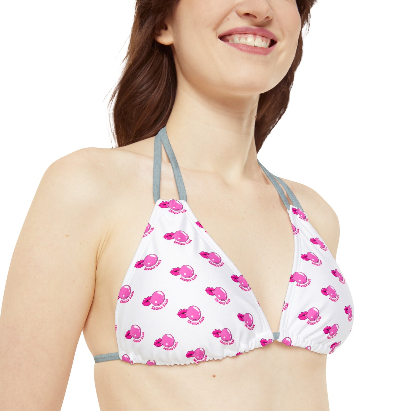 Bronco Babe - Bubblegum - Strappy Bikini Set